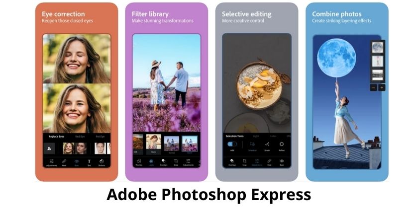 phần mềm chụp ảnh đẹp cho iphone - Adobe Photoshop Express