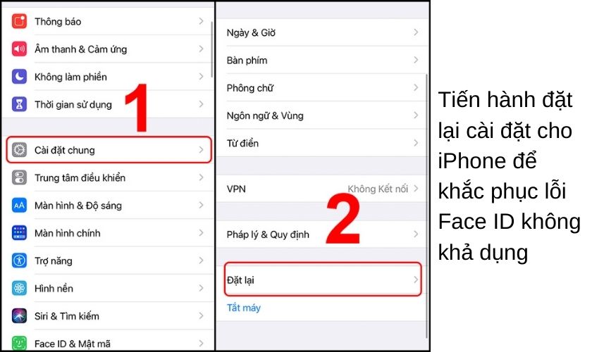 Cách nào sửa lỗi Face ID trên iPhone