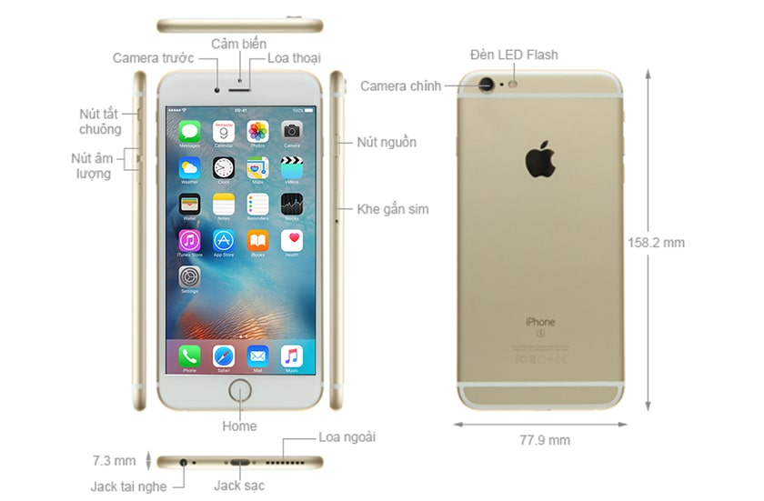 iPhone 6s Plus dài bao nhiêu cm?