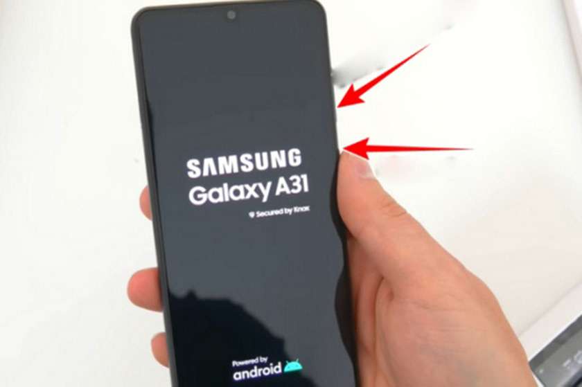 Chụp màn hình Samsung A31 với phím cứng