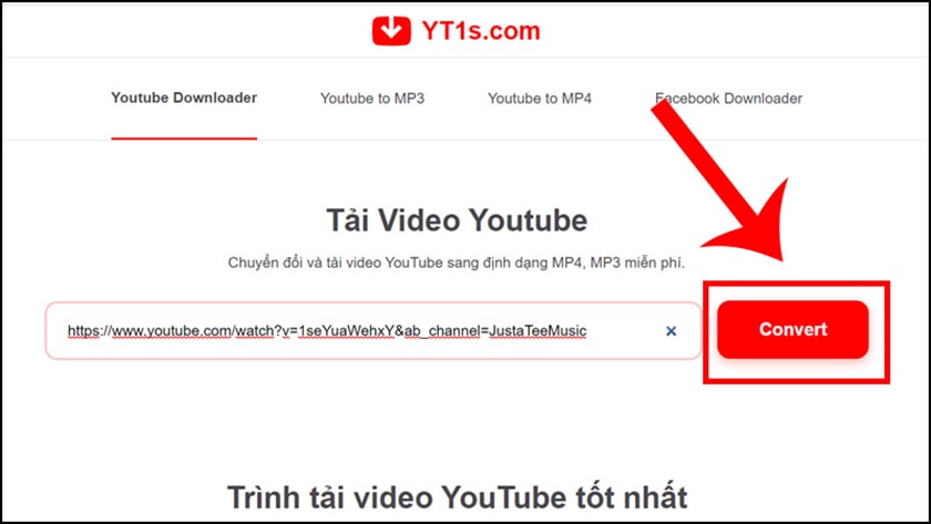 Cách tải video Youtube về máy tính với YT1S