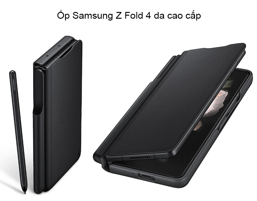 Ốp Samsung Z Fold4 da cao cấp