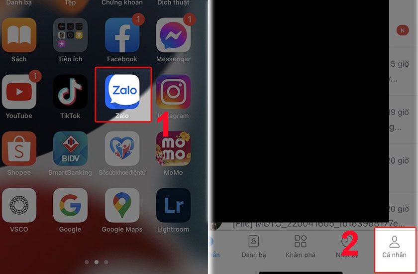 Các bước đổi tên Zalo trên điện thoại iOS 