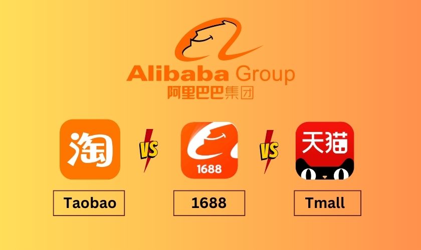 So sánh lợi ích order Taobao với 1688 và Tmall