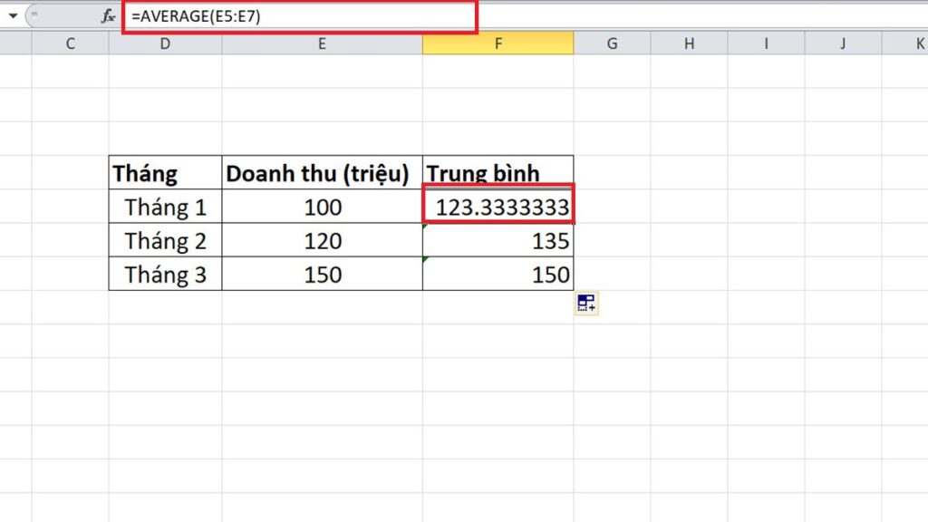 H m average trong excel c ch s d ng v v d c th review c ng ngh 