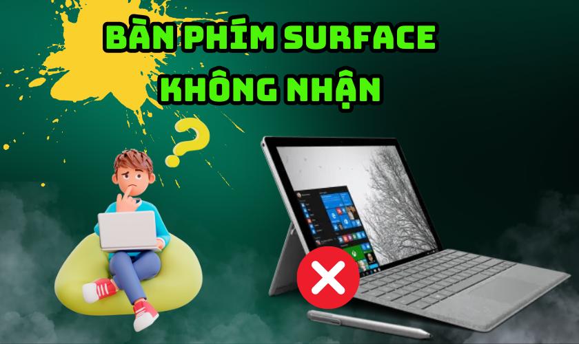 Bàn phím Surface không nhận