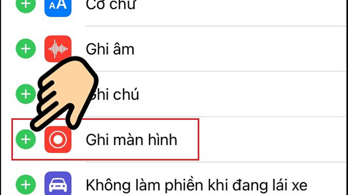 Cách cài đặt để ghi màn hình