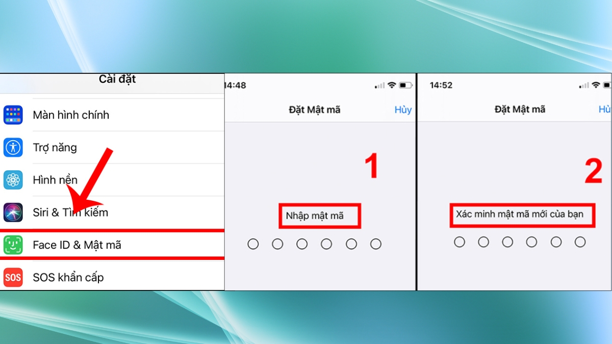 Cách cài mật khẩu iphone, iPad, iPod touch mới nhất