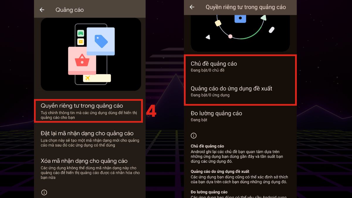 Các bước thay quyền của google