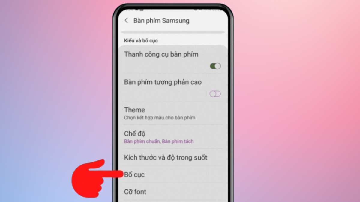 tùy chính bàn phím